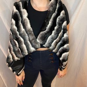 Faux fur vest